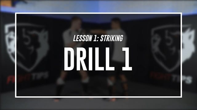 Lesson 1 - Striking for MMA - Drill 1