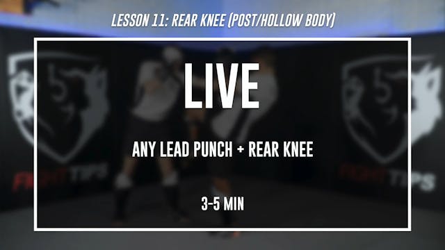 Lesson 11 - Rear Knee - Live
