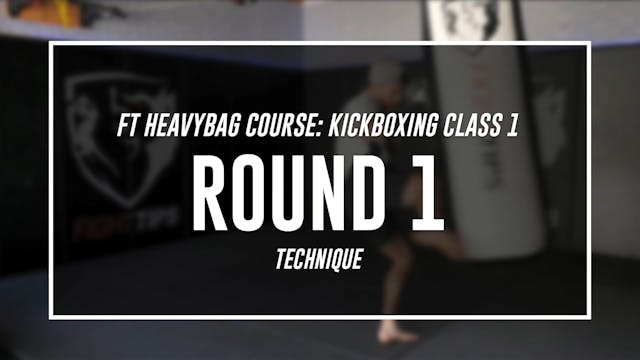 Kickboxing Class 1 - Round 1 (TECHNIQUE)