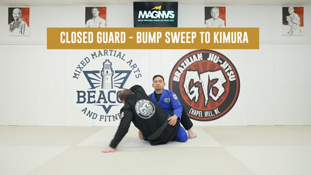 Closed Guard - Bump Sweep To Kimura