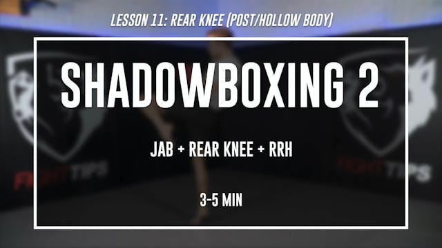 Lesson 11 - Rear Knee - Shadowboxing 2