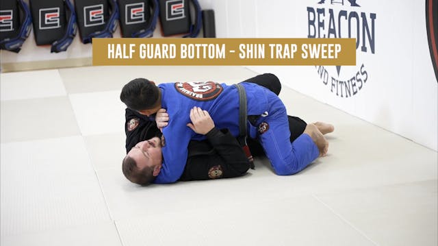 Half Guard Bottom - Over the Shoulder Sweep