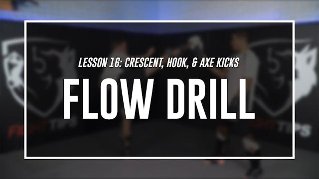 Lesson 16 - Crescent, Hook, & Axe Kicks - Flow