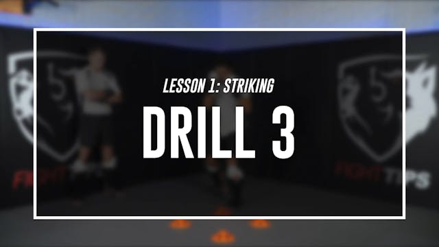Lesson 1 - Striking for MMA - Drill 3