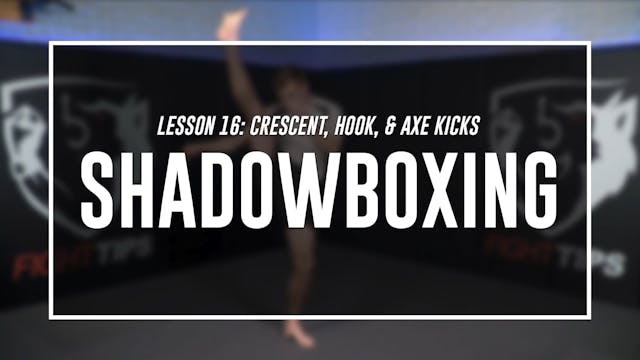 Lesson 16 - Crescent, Hook, & Axe Kicks - Shadow