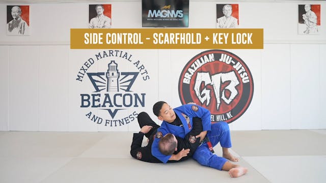 Side Control - Scarfhold + Key Lock