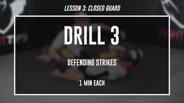 Lesson 3 - Closed Guard - Drill 3