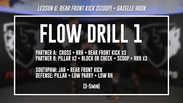Lesson 6 - Rear Front Kick - Flow Drill