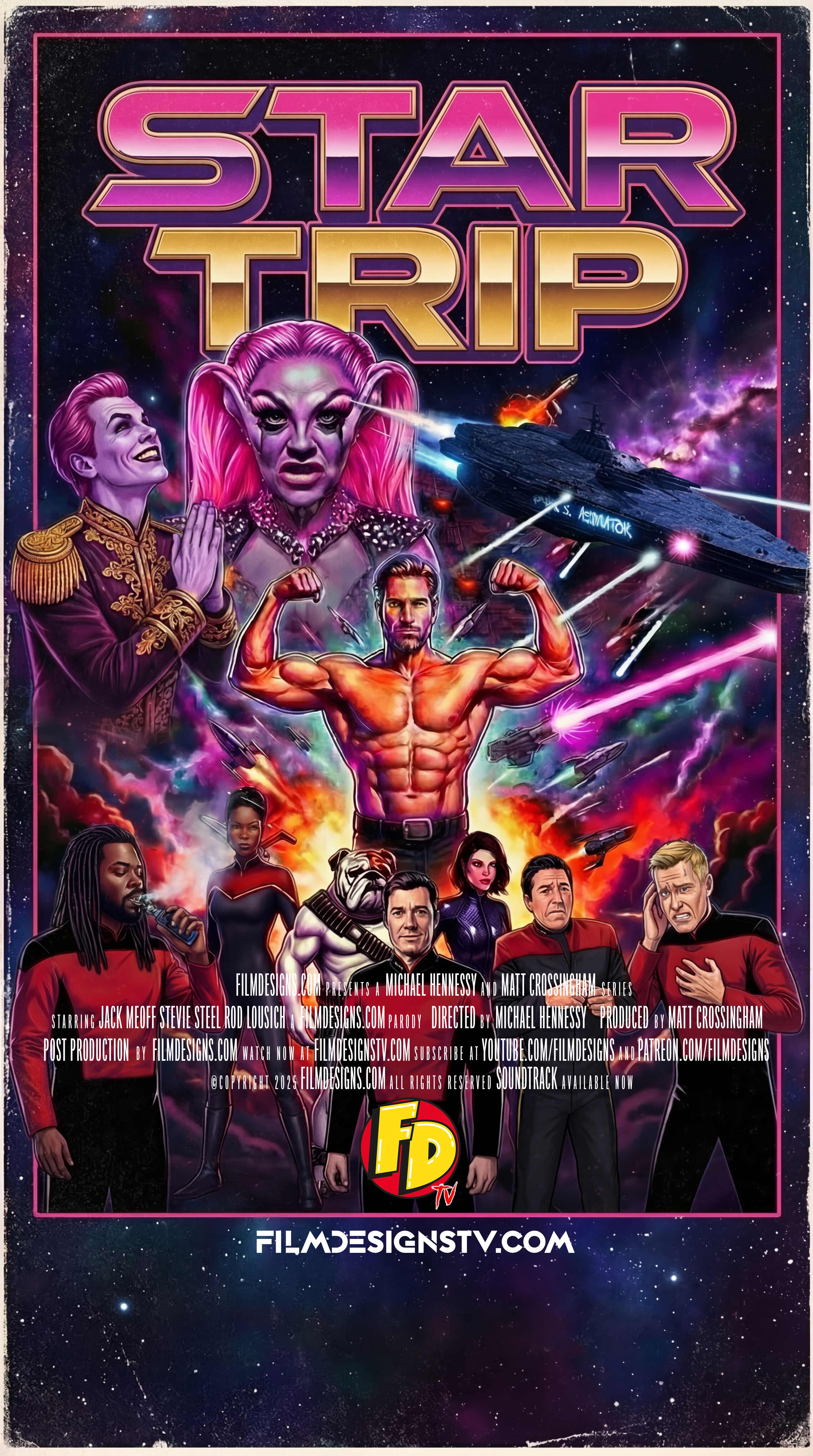 STAR TRIP - The Wrath of Stevie Steel Retro Poster