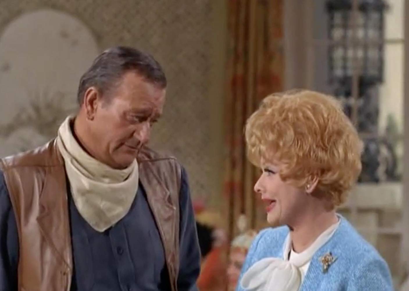 Lucy and John Wayne