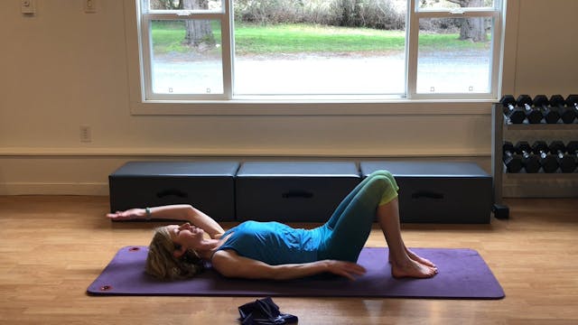 Pilates mat 1 with theraband