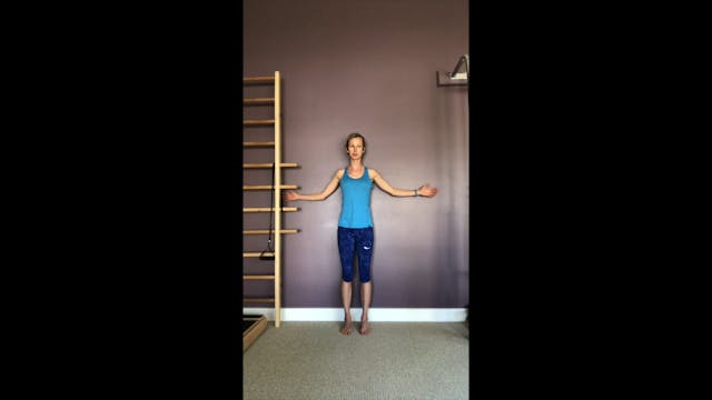 Restorative Mat using wall for feedback