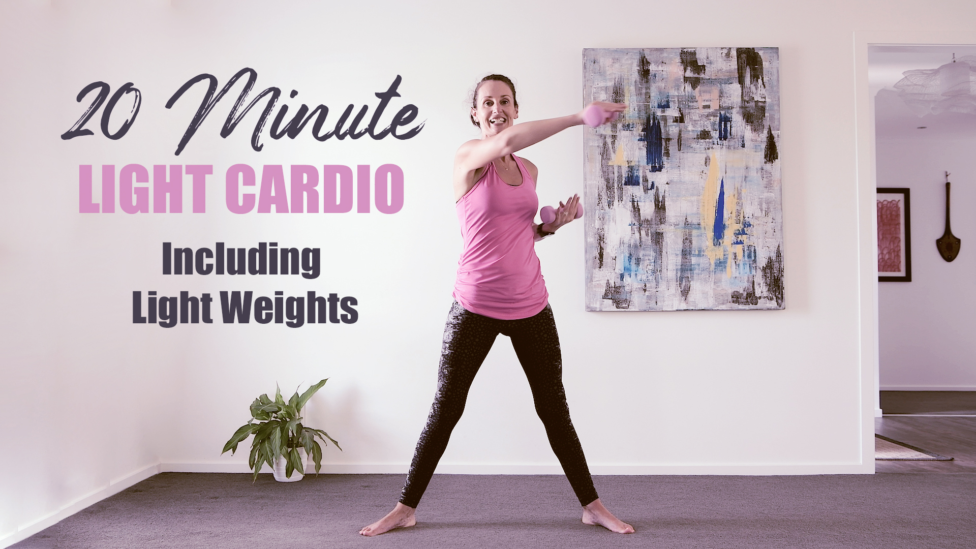20 Minute Low Impact Cardio With Light Weights