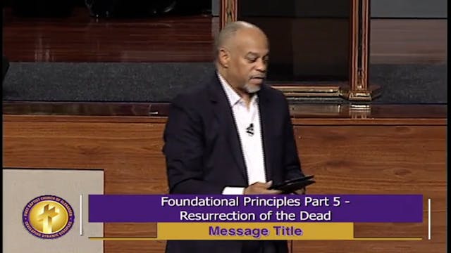 Foundational Principles part 5