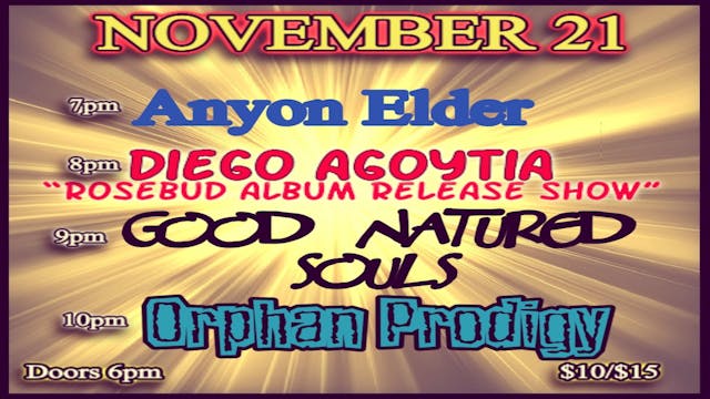 112125 Diego Agoytia Rosebud Album Release Show