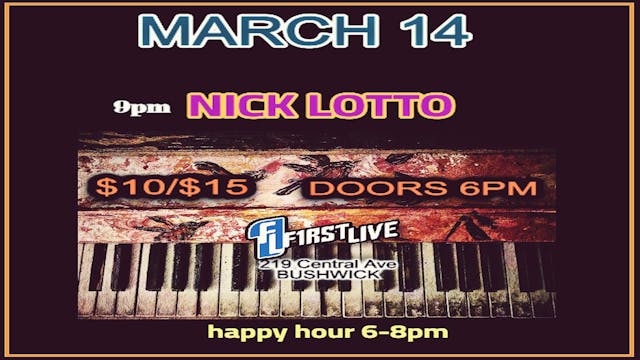 031425 Nick Lotto At FIRSTLIVE Livestream