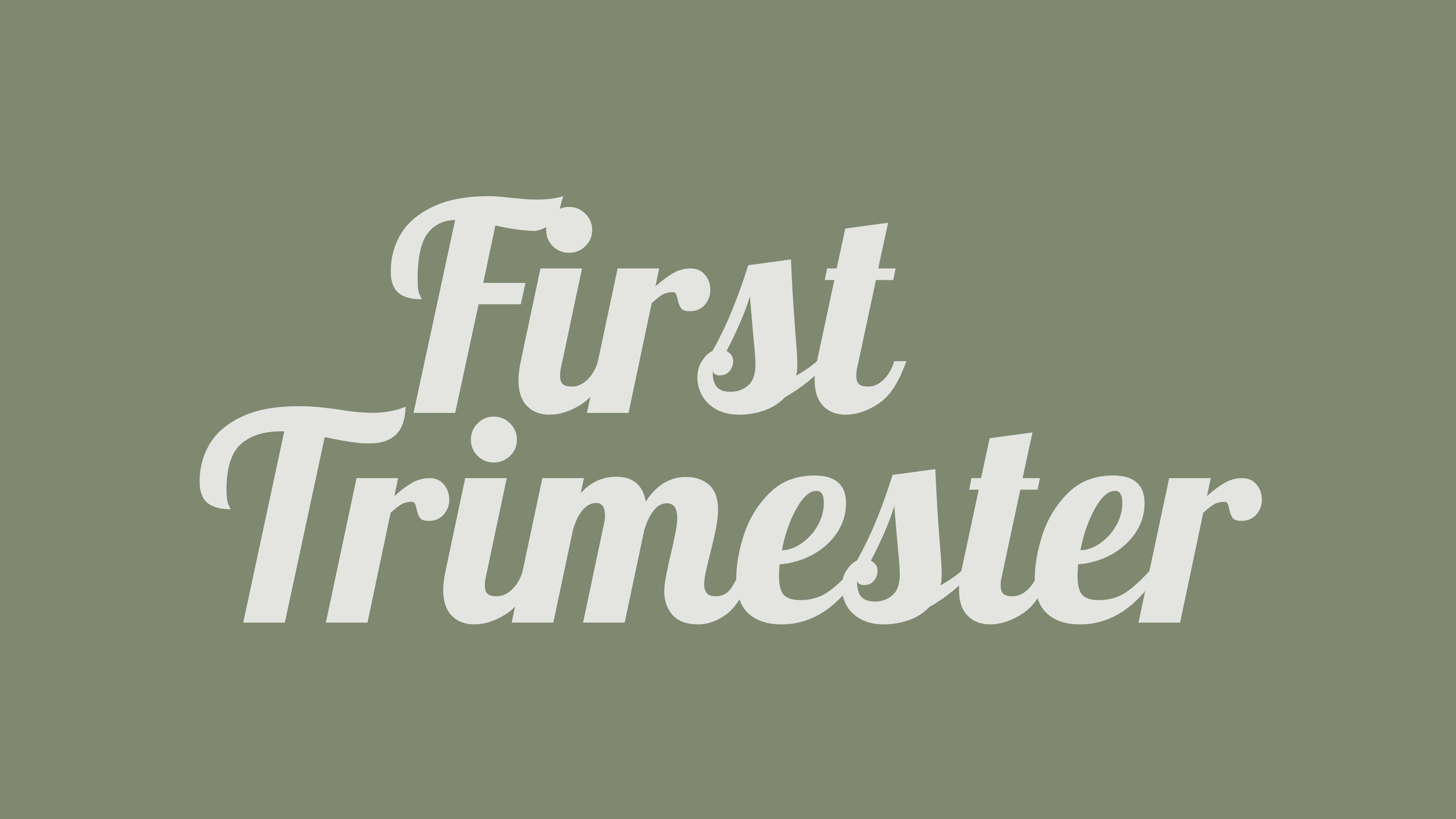 PRENATAL FIRST TRIMESTER
