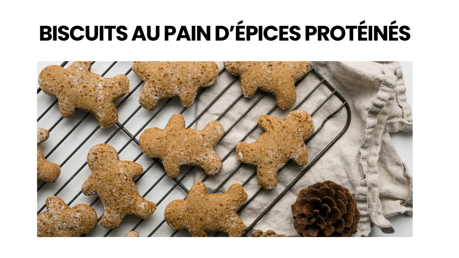 Biscuits au pain d’épices protéinés