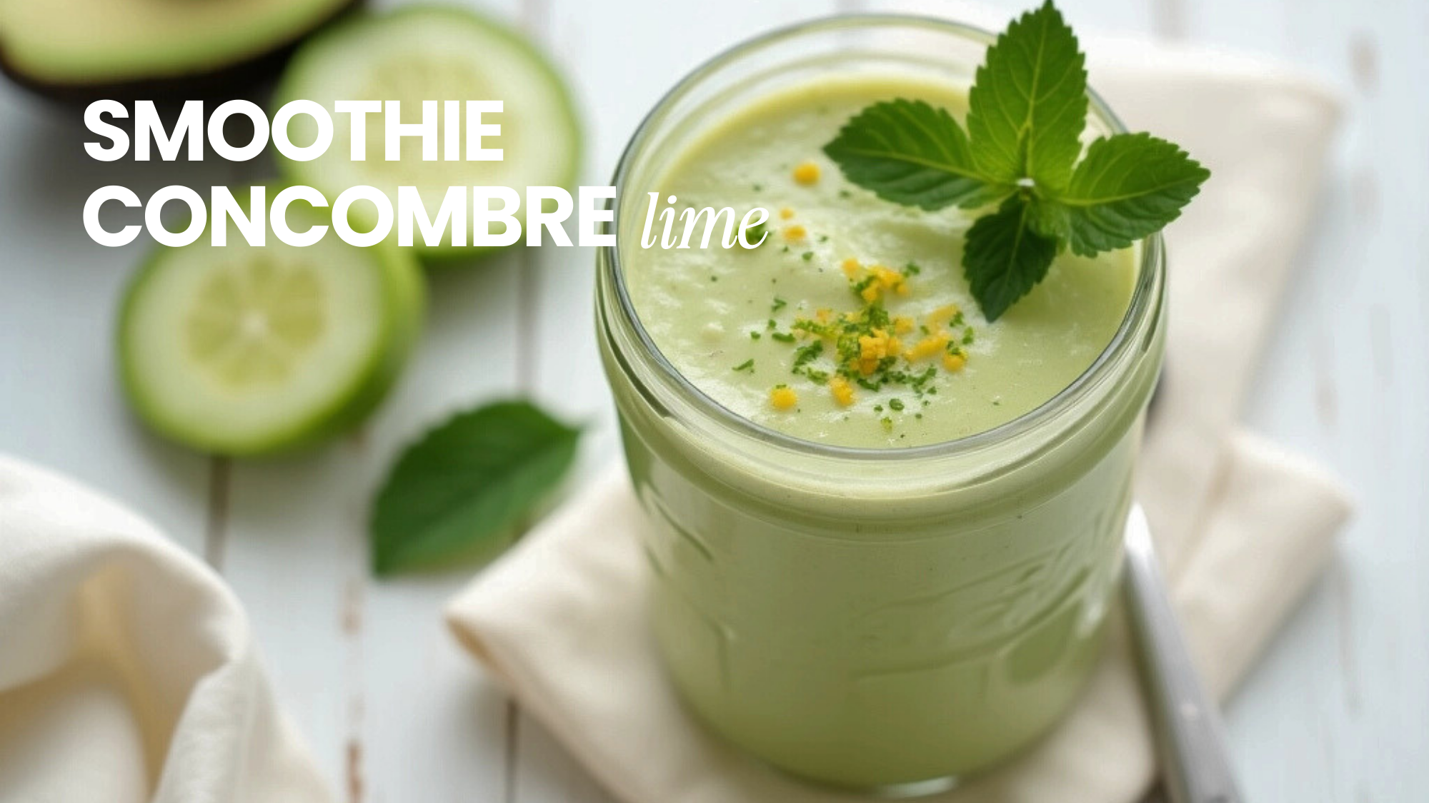Smoothie Concombre Lime