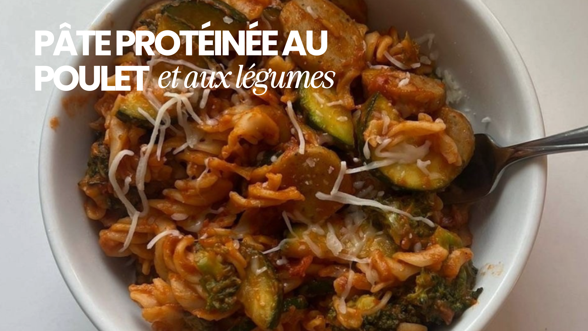 Pâte protéinée au poulet & aux légumes