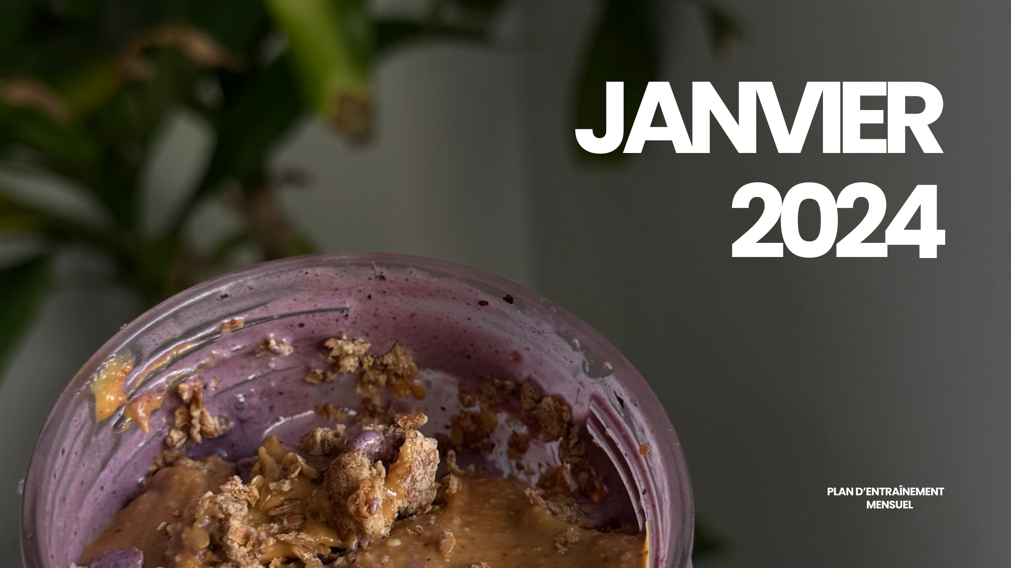 Plan entraînement du mois - Janvier 2024