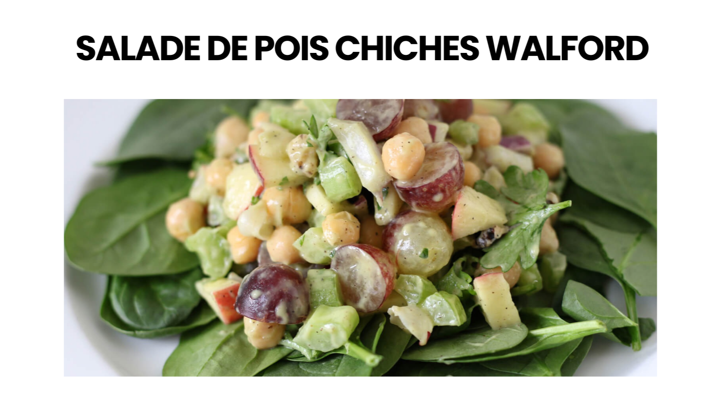 Salade de pois chiches Waldorf