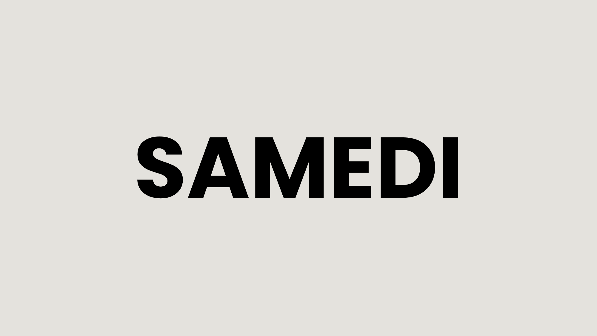 SAMEDI