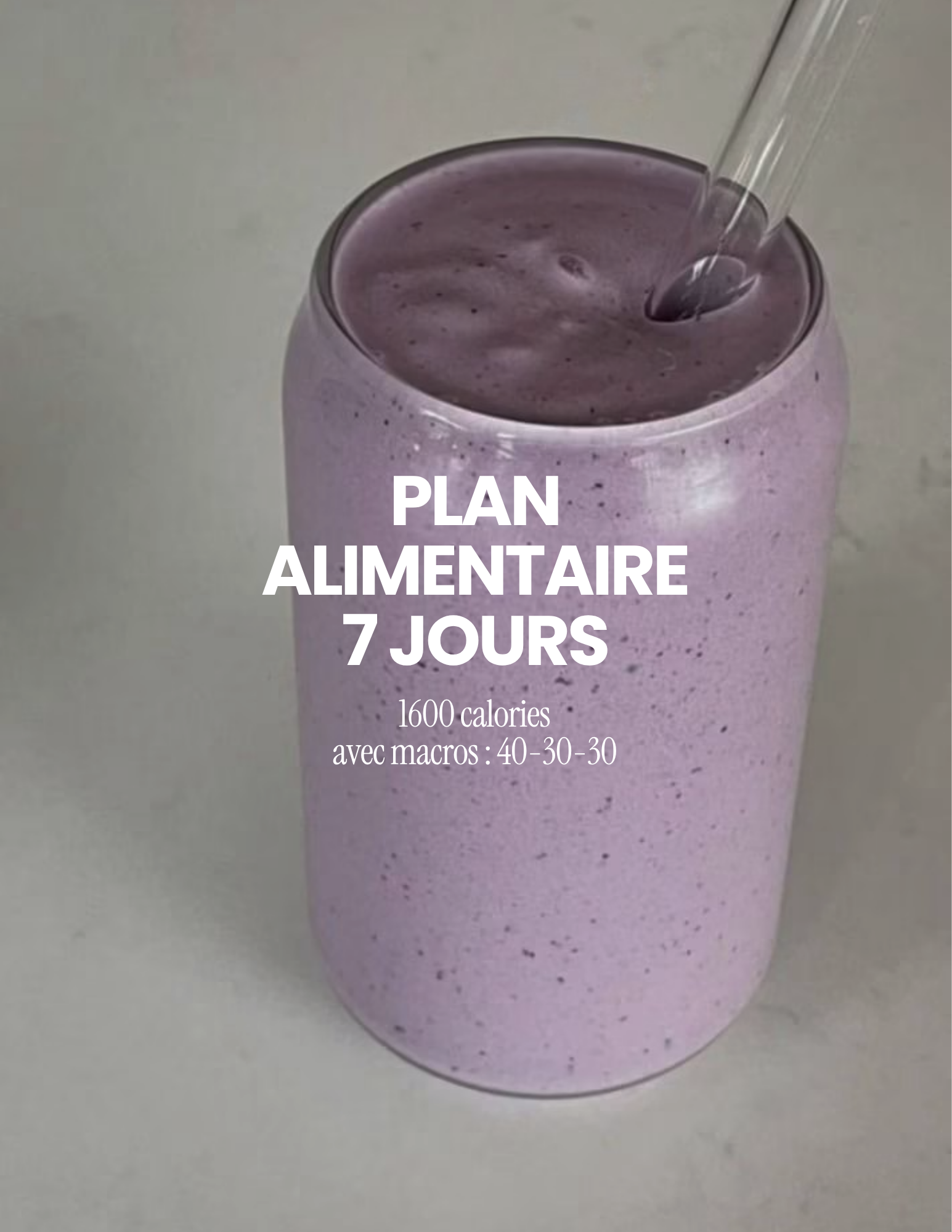 Plan 7 jours - 1600 cal