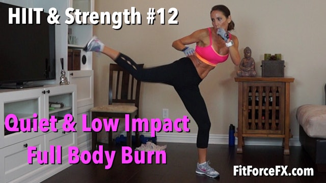 Quiet & Low Impact Full Body Burn: HIIT & Strength Workout No.12