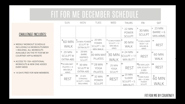 December Workout Challenge
