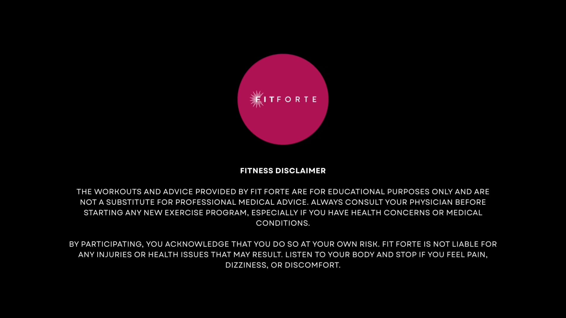 Fit Forte Online Video