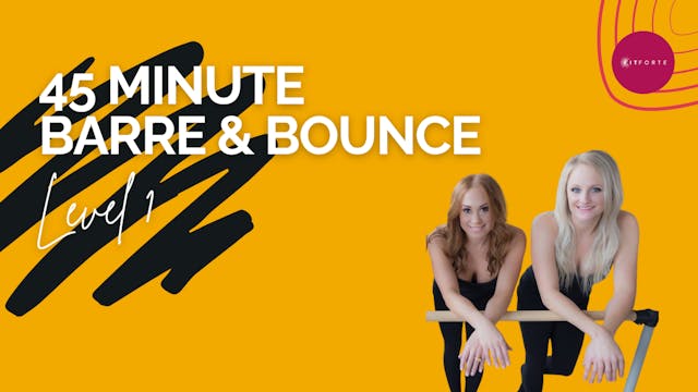 45 Minute Barre and Bounce Level 1