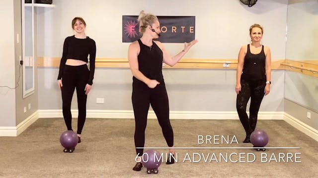 60 minute advanced Barre