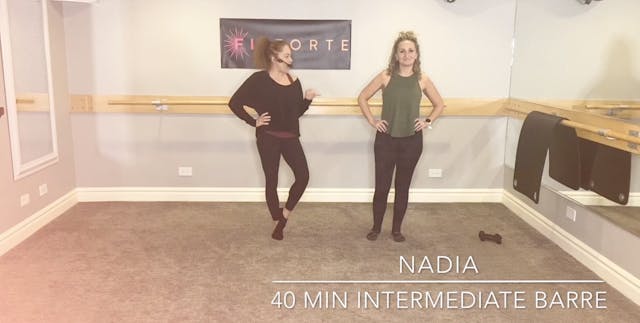 40 minute Barre with Nadia