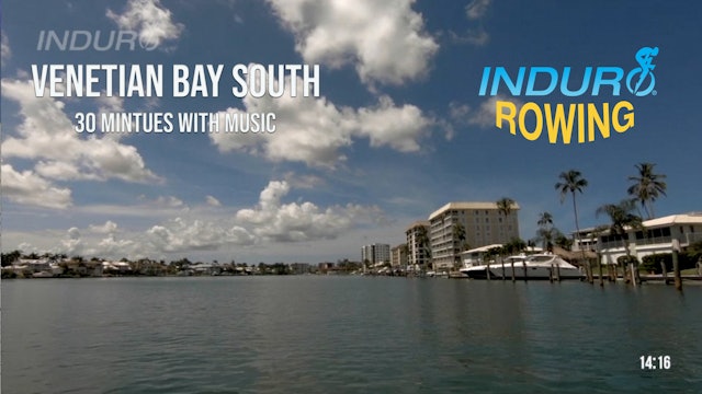 Induro Rowing with Music: Venetian Bay South, Florida - 30 Minute Motion Row