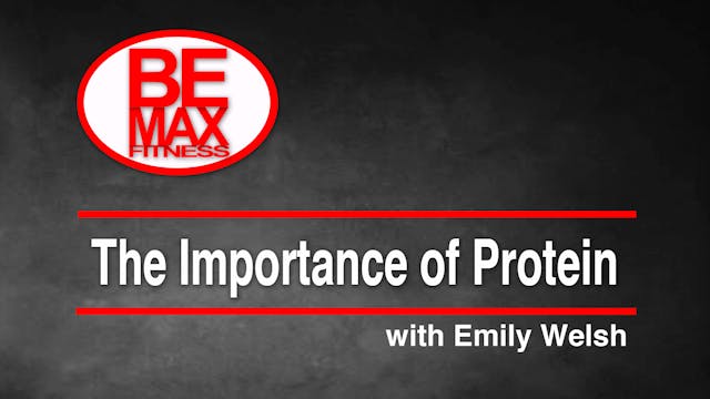 Bemax: The Importance of Protein