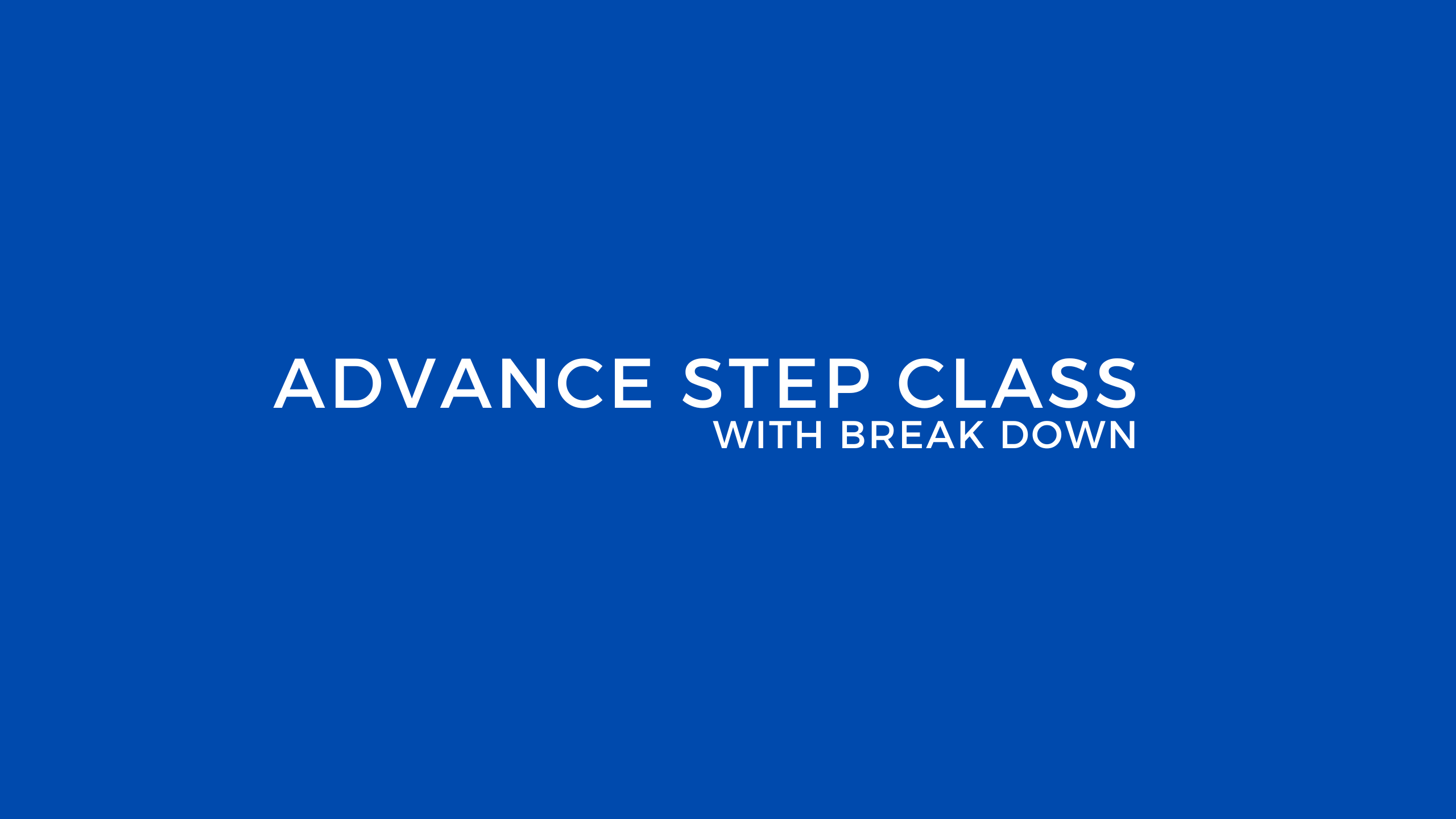 ADVANCED STEP LIVE 2