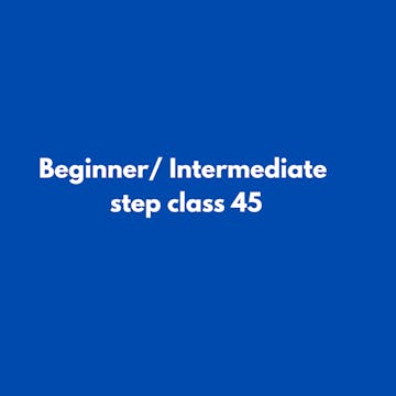 Beginner/ Intermediate  step class 45