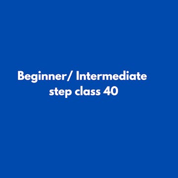 Beginner/ Intermediate  step class 40