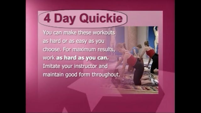 FitPrime/KickButt 4 DAY QUICKIE Guide...