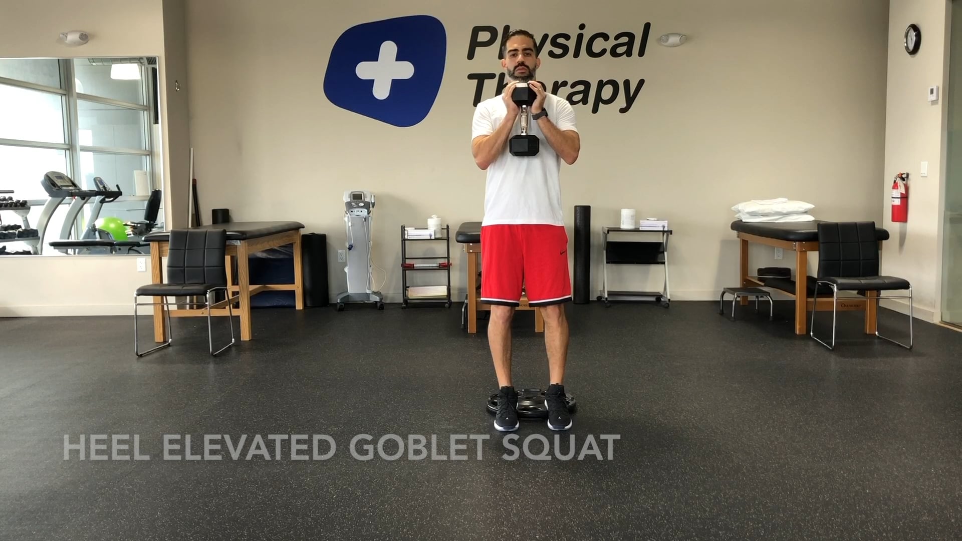 Heel Elevated Goblet Squat - Phase 3