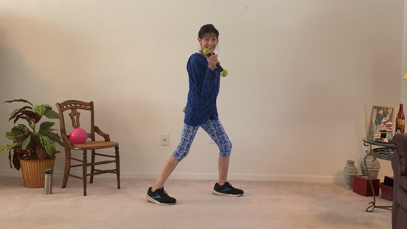 30 Minute Senior Workout - Warm Up, Stretch, Weights + Cool Down