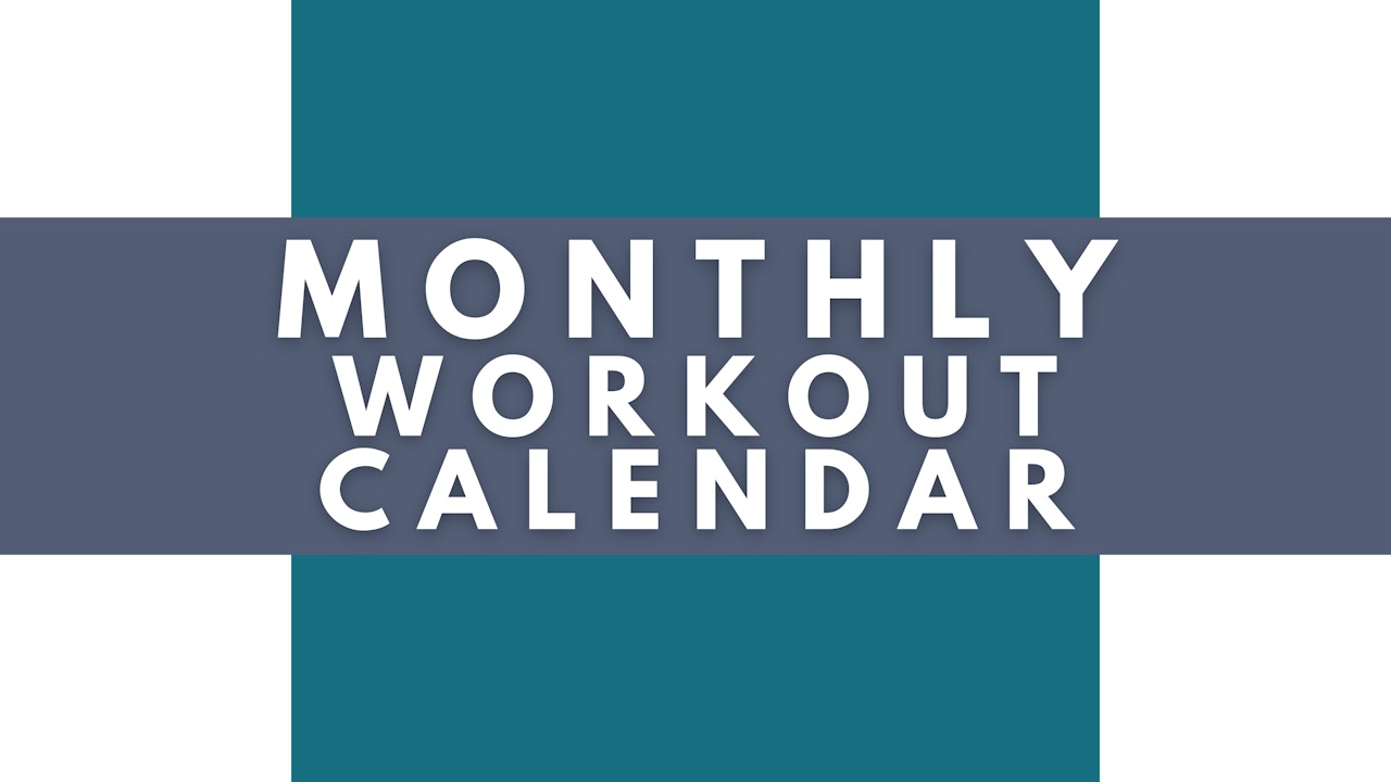Monthly Workout Calendar - All Instructors