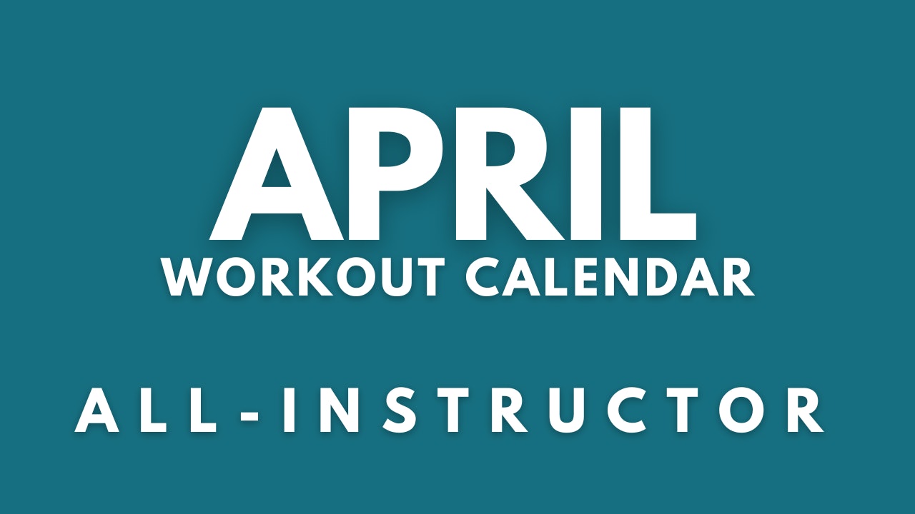 April Workout Calendar