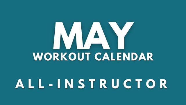 May Workout Calendar