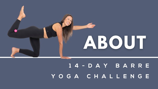 14 Day Barre Yoga Series - About