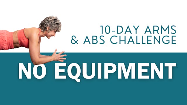 Arms & Abs Workout - No Equipment 