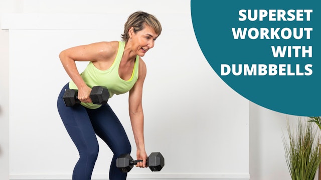 Superset Workout with Dumbbells