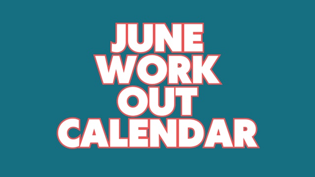 June Workout Calendar