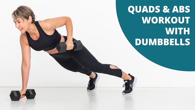 Quads and Abs Workout with Dumbbells 